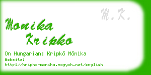 monika kripko business card
