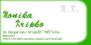 monika kripko business card